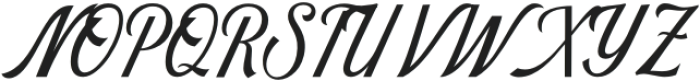 Migliore-Regular otf (400) Font UPPERCASE