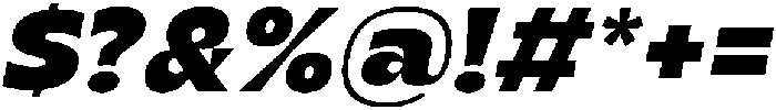 Migno Sans Black Italic otf (900) Font OTHER CHARS