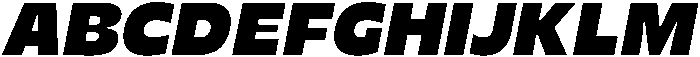Migno Sans Black Italic otf (900) Font UPPERCASE