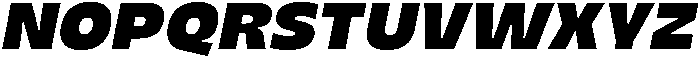 Migno Sans Black Italic otf (900) Font UPPERCASE
