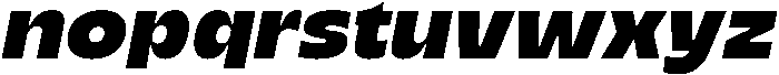 Migno Sans Black Italic otf (900) Font LOWERCASE