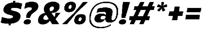Migno Sans Bold Italic otf (700) Font OTHER CHARS