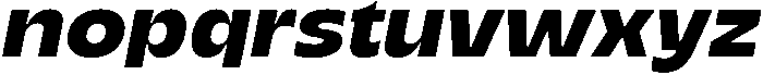 Migno Sans Bold Italic otf (700) Font LOWERCASE