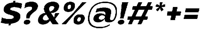Migno Sans Demi Italic otf (400) Font OTHER CHARS
