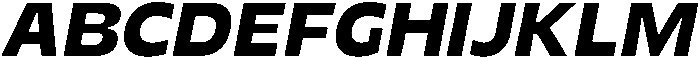 Migno Sans Demi Italic otf (400) Font UPPERCASE