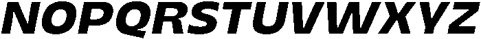 Migno Sans Demi Italic otf (400) Font UPPERCASE