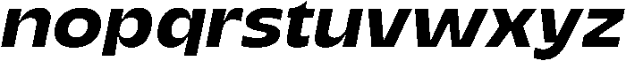 Migno Sans Demi Italic otf (400) Font LOWERCASE