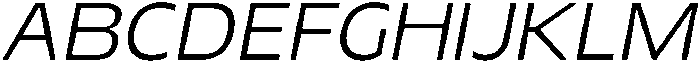 Migno Sans Fine Italic otf (400) Font UPPERCASE