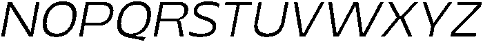 Migno Sans Fine Italic otf (400) Font UPPERCASE