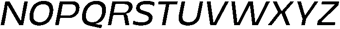 Migno Sans Light Italic otf (300) Font UPPERCASE