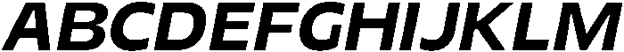 Migno Sans Medium Italic otf (500) Font UPPERCASE