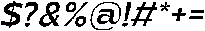 Migno Sans Regular Italic otf (400) Font OTHER CHARS