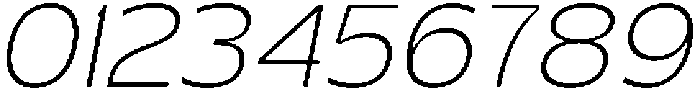 Migno Sans Thin Italic otf (100) Font OTHER CHARS