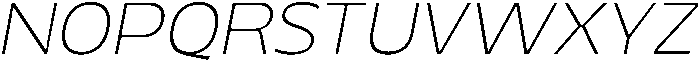 Migno Sans Thin Italic otf (100) Font UPPERCASE