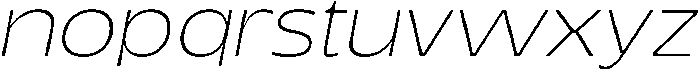 Migno Sans Thin Italic otf (100) Font LOWERCASE