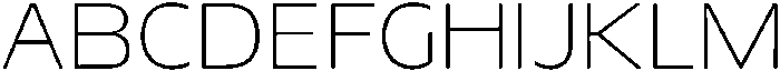 Migno Sans Thin otf (100) Font UPPERCASE