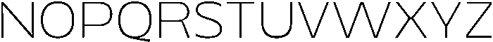 Migno Sans Thin otf (100) Font UPPERCASE