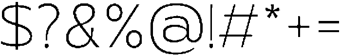 Migno Sans Thin ttf (100) Font OTHER CHARS
