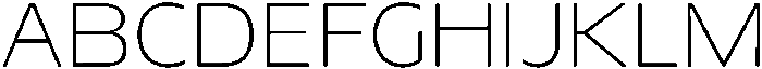 Migno Sans Thin ttf (100) Font UPPERCASE