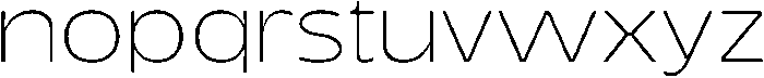 Migno Sans Thin ttf (100) Font LOWERCASE