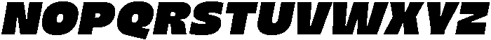 Migno Sans Ultra Italic otf (900) Font UPPERCASE