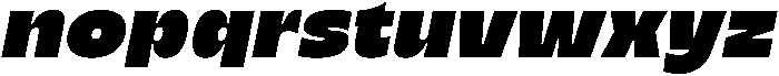 Migno Sans Ultra Italic otf (900) Font LOWERCASE