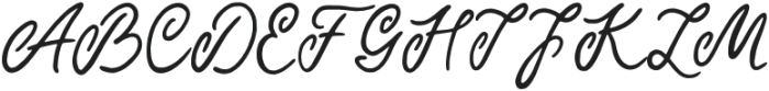 Mignonette Script Regular otf (400) Font UPPERCASE