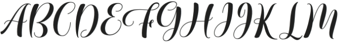 Migolan Script Regular otf (400) Font UPPERCASE