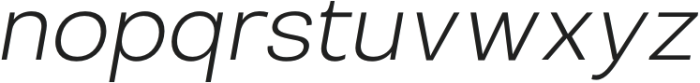 Migrosta JM Extra Light Italic otf (200) Font LOWERCASE