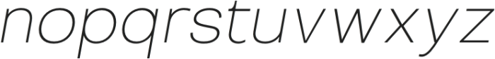 Migrosta JM Thin Italic otf (100) Font LOWERCASE