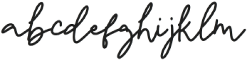 Miguera Signature Regular otf (400) Font LOWERCASE