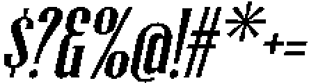 Mikayani Oblique otf (400) Font OTHER CHARS