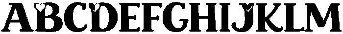 Mike Display Regular otf (400) Font UPPERCASE