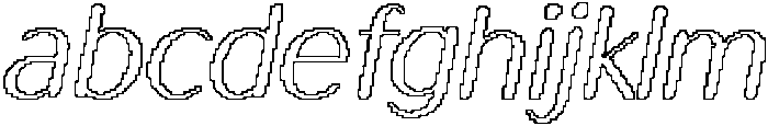 Mikea Rounded Pixel Outline otf (400) FONT