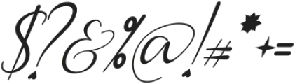 Mikella Italic otf (400) Font OTHER CHARS