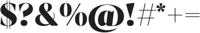 Milago Black Display otf (900) Font OTHER CHARS