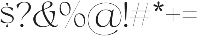 Milanesa Serif Light otf (300) Font OTHER CHARS