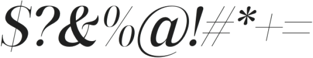 Milarossa-Italic otf (400) Font OTHER CHARS