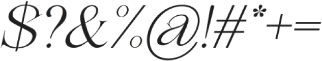 Milchella-Italic otf (400) Font OTHER CHARS
