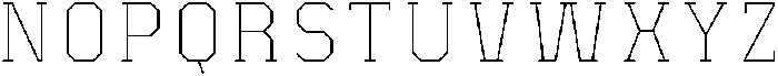 Milder Inline otf (400) Font UPPERCASE