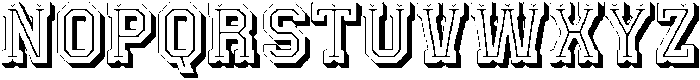 Milder Shadows otf (400) Font LOWERCASE