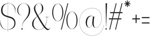 Mildertina Condensed Serif Reg otf (400) Font OTHER CHARS