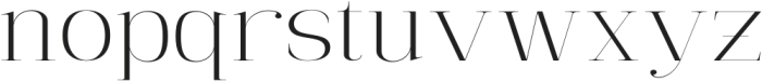 Mildertina Expanded Serif Reg otf (400) Font LOWERCASE
