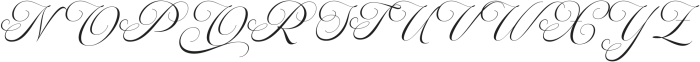 Mildertina Italic Regular otf (400) Font UPPERCASE