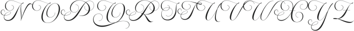 Mildertina Regular otf (400) Font UPPERCASE