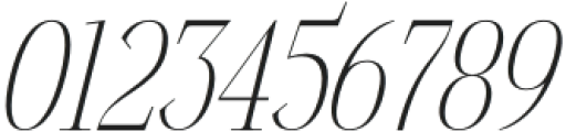 Milegance Italic otf (400) Font OTHER CHARS