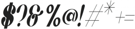 Milestone Condensed Italic otf (400) Font OTHER CHARS
