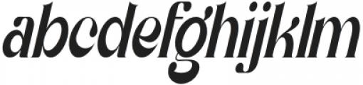 Milestone Condensed Italic otf (400) Font LOWERCASE