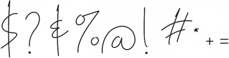 Milestone Signature otf (400) Font OTHER CHARS