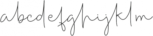 Milestone Signature otf (400) Font LOWERCASE